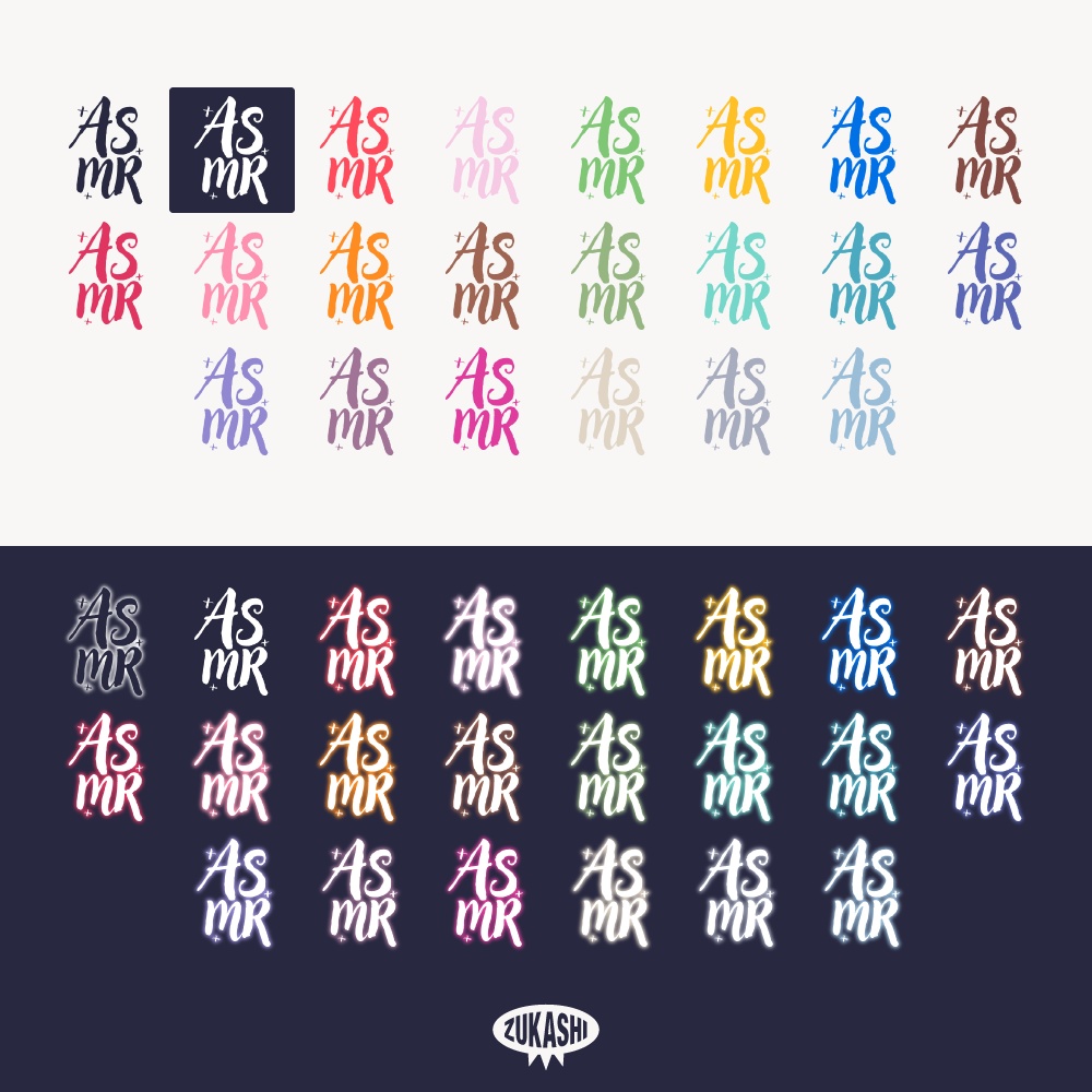 ASMR アイコン 【フリー素材・サムネ素材】睡眠導入