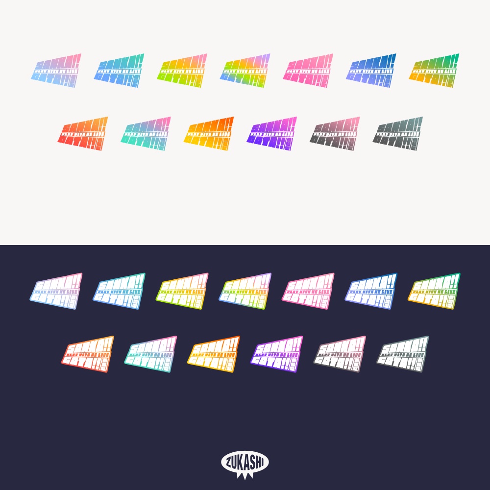 強いゴシックの参加型配信ロゴ【フリー素材・サムネ素材】