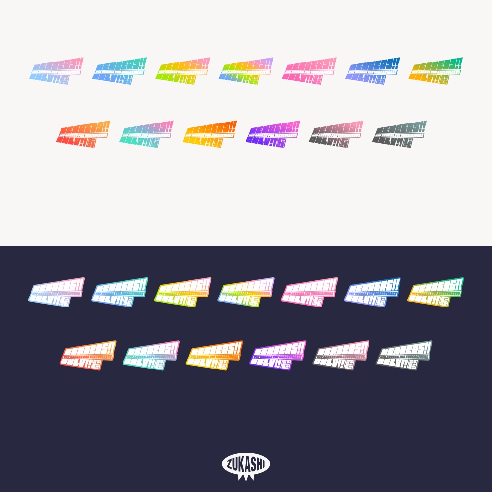 強いゴシックのチャンネル登録者限定配信ロゴ【フリー素材・サムネ素材】