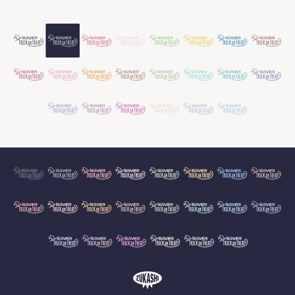 ランタンとおばけのホラゲハロウィーン配信ロゴ【フリー素材・サムネ素材】