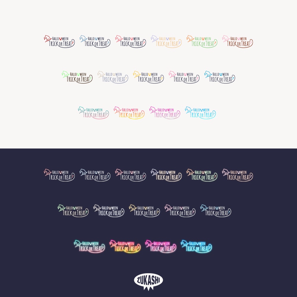 ランタンとおばけのホラゲハロウィーン配信ロゴ【フリー素材・サムネ素材】