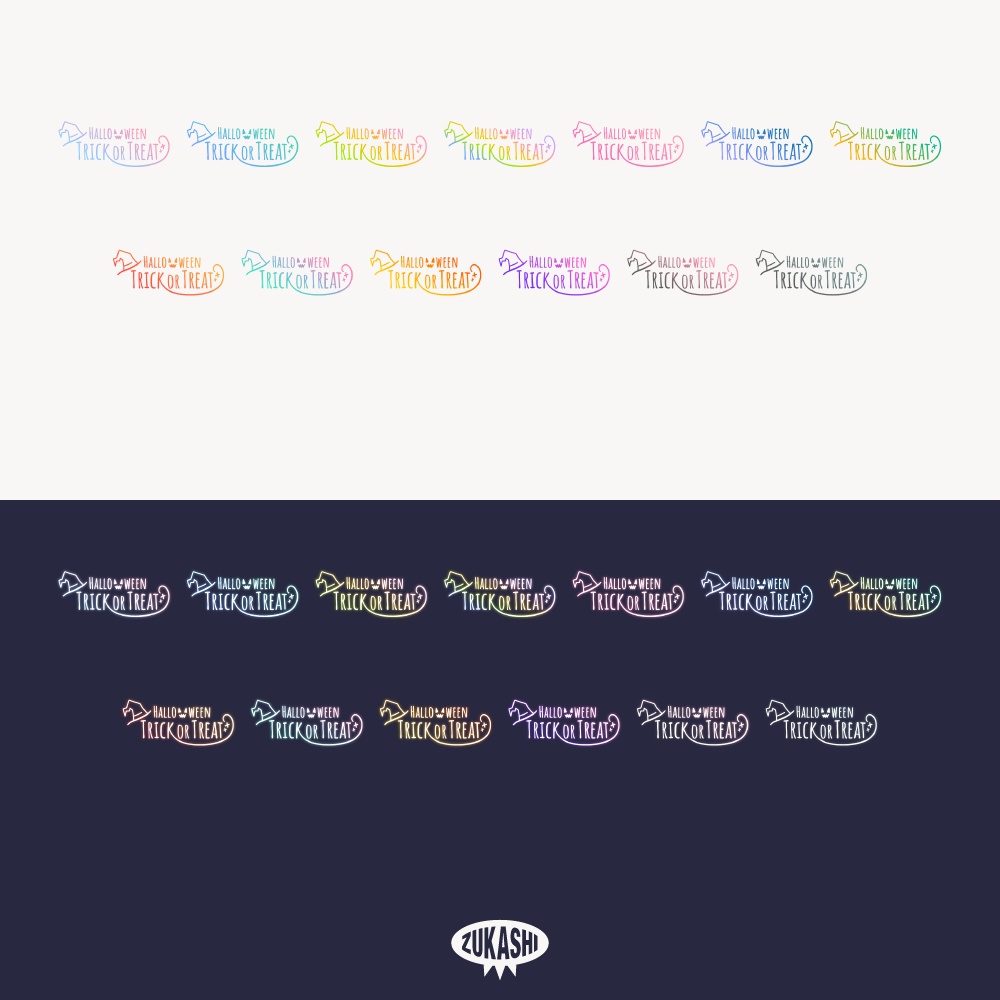 ランタンとおばけのホラゲハロウィーン配信ロゴ【フリー素材・サムネ素材】