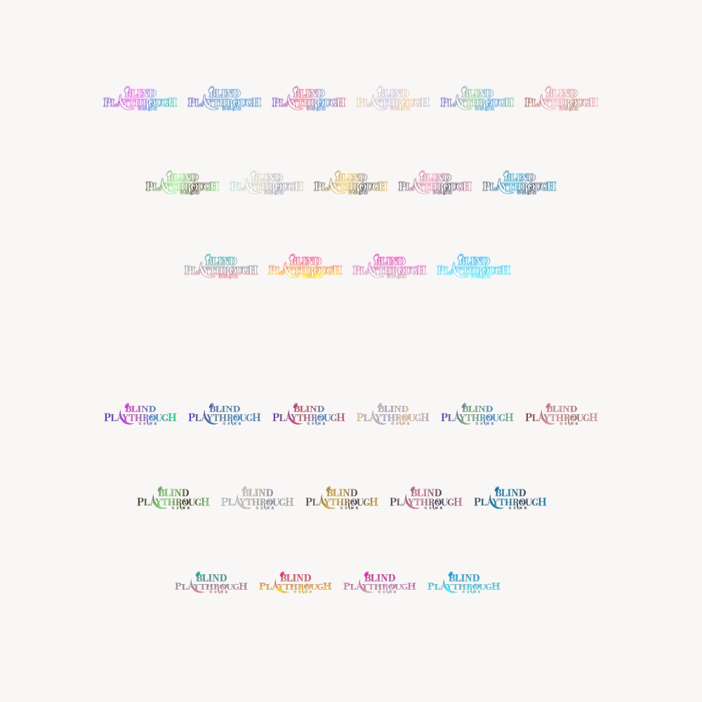 Fantasy Blind Playthrough (完全初見)配信ロゴ【フリー素材・サムネ素材】