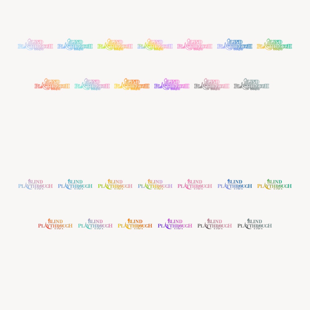 Fantasy Blind Playthrough (完全初見)配信ロゴ【フリー素材・サムネ素材】