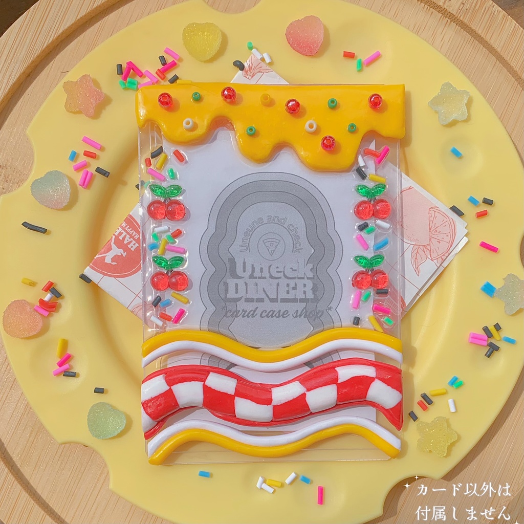 アメリカンダイナー　ピザイメージ　トレカケースデコ 