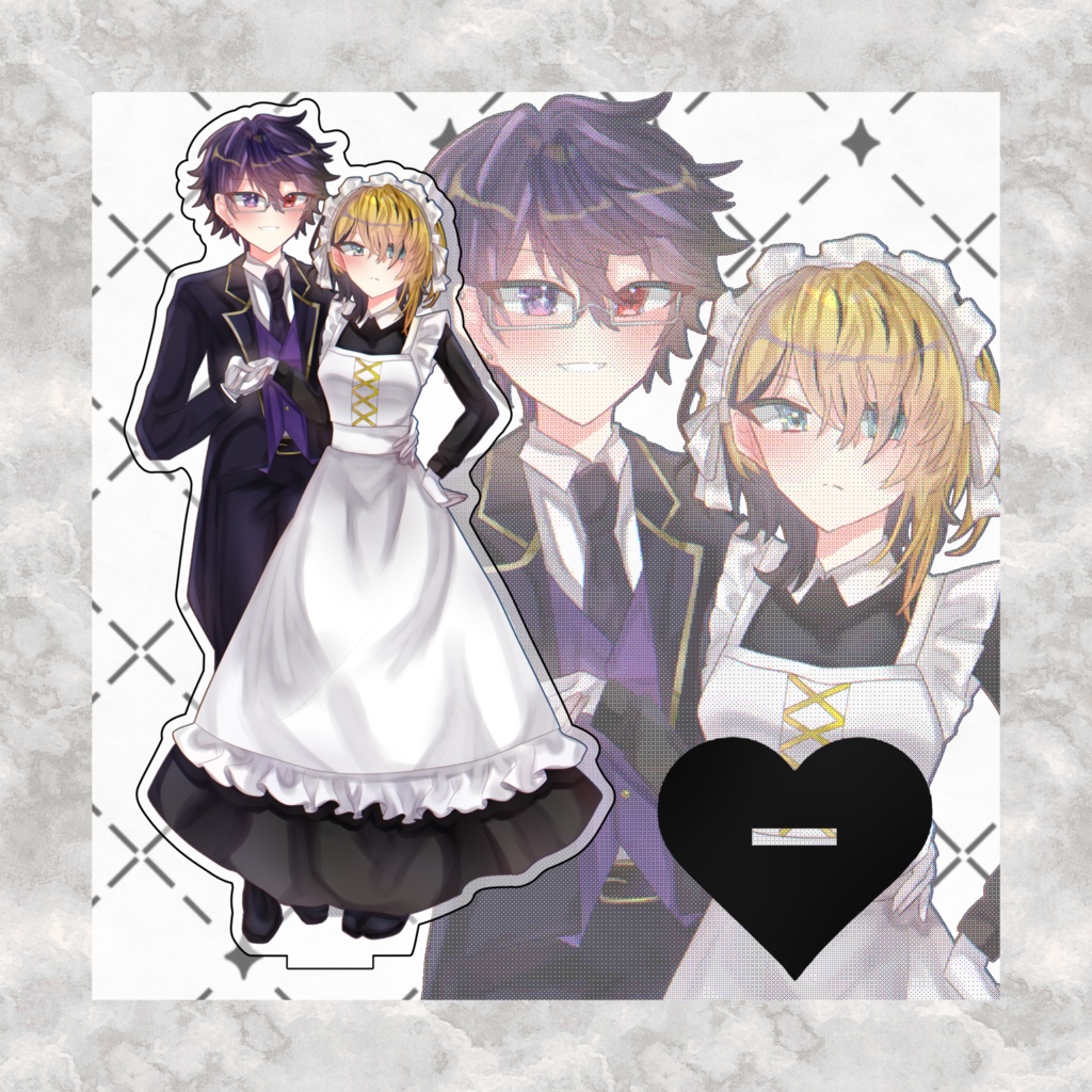 【atnrオンリー2】メイド執事レイセカアクリルスタンド