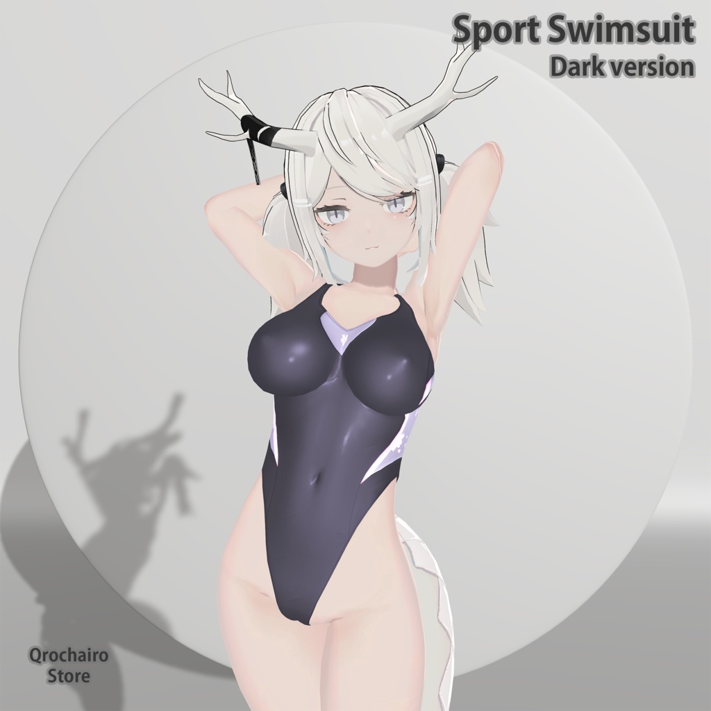 Sport and Lace Swimsuit for Yoll (For First Version, update for new body WIP)「龍のヨルちゃん」