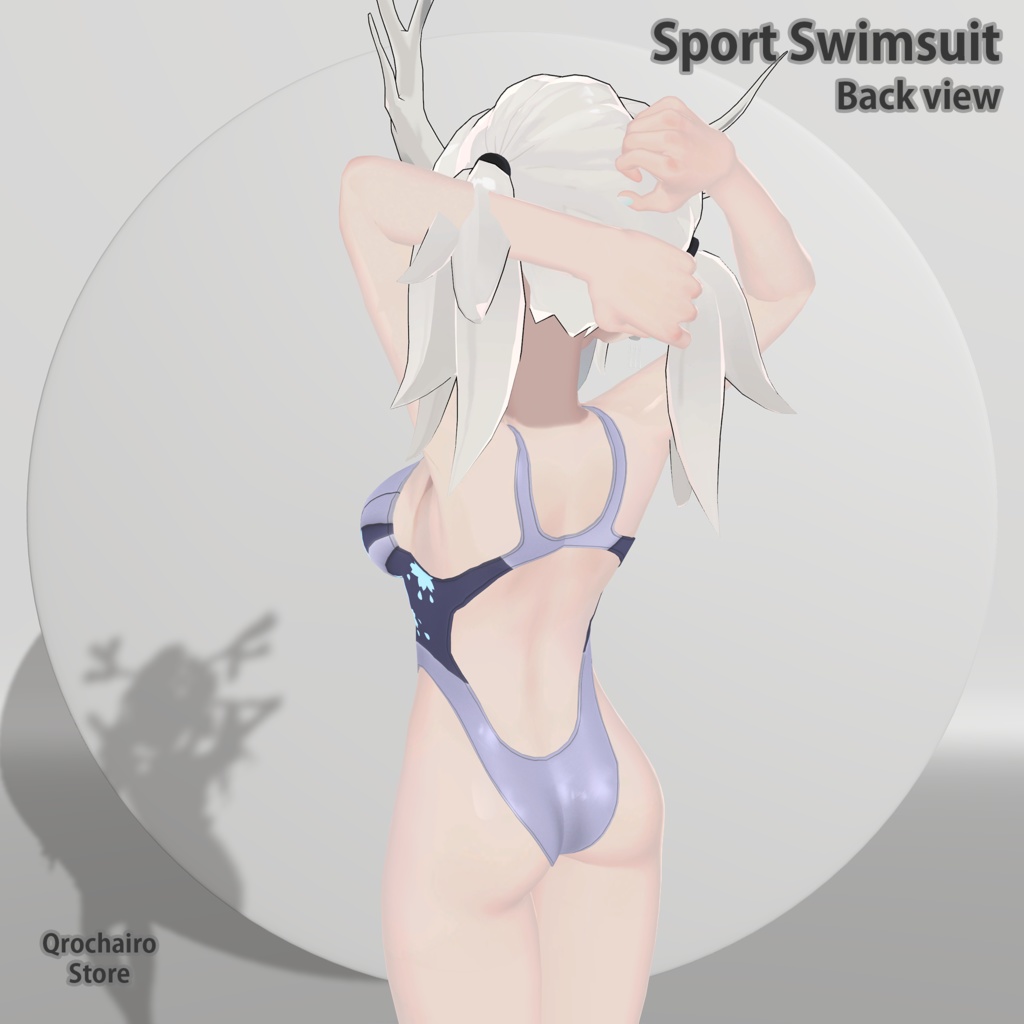 Sport and Lace Swimsuit for Yoll (For First Version, update for new body WIP)「龍のヨルちゃん」