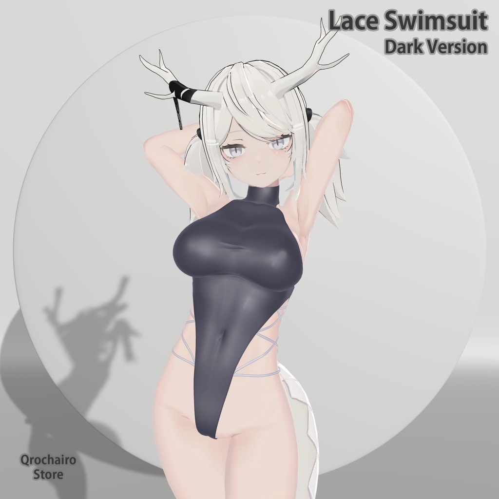 Sport and Lace Swimsuit for Yoll (For First Version, update for new body WIP)「龍のヨルちゃん」