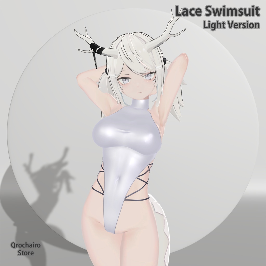 Sport and Lace Swimsuit for Yoll (For First Version, update for new body WIP)「龍のヨルちゃん」