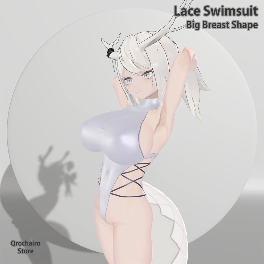 Sport and Lace Swimsuit for Yoll (For First Version, update for new body WIP)「龍のヨルちゃん」