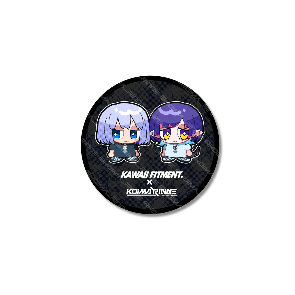 【コラボ商品】丸ステッカー【KAWAII FITMENT.×恋魔リンネ】