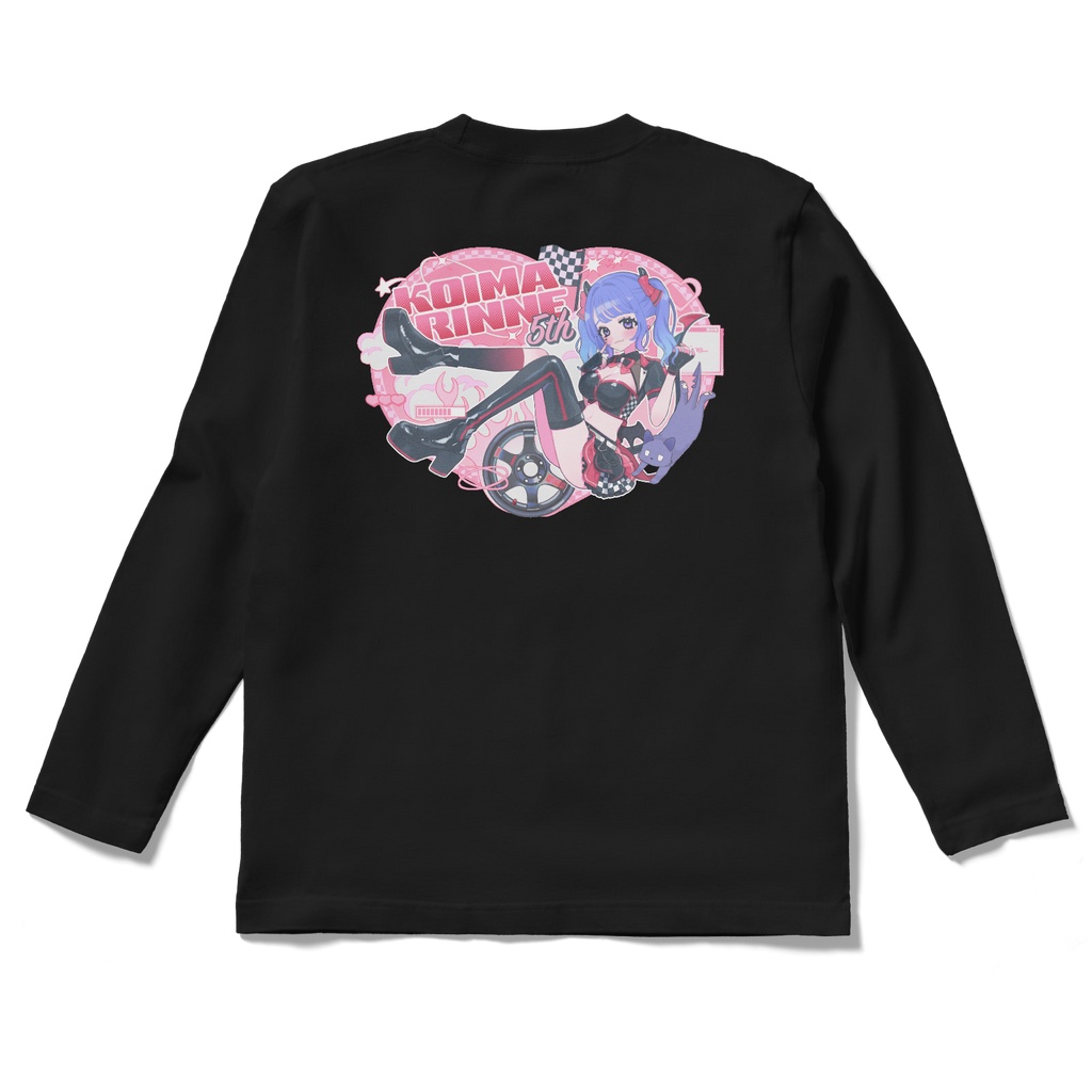 【5周年】ロングTシャツ【背中プリント】