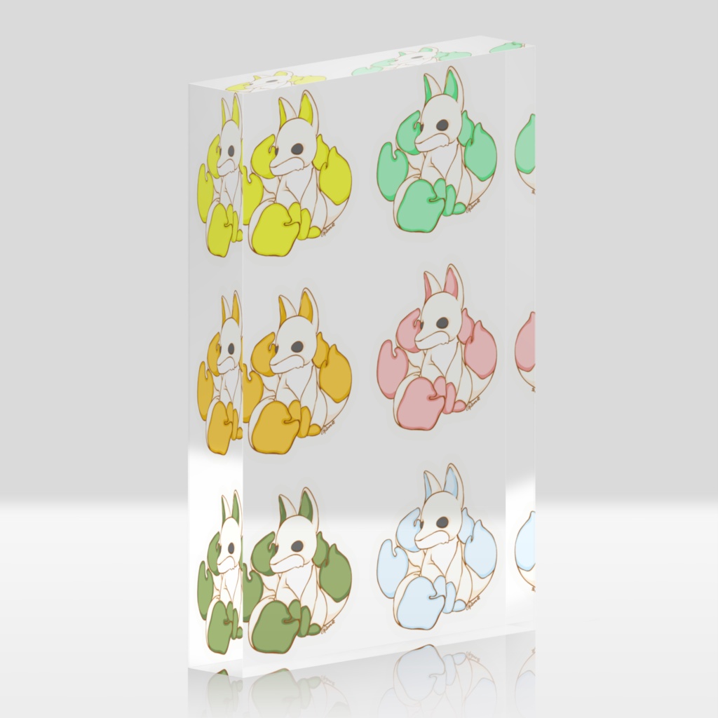 ＠ Pen.アクリルブロック タビギツネ 3種