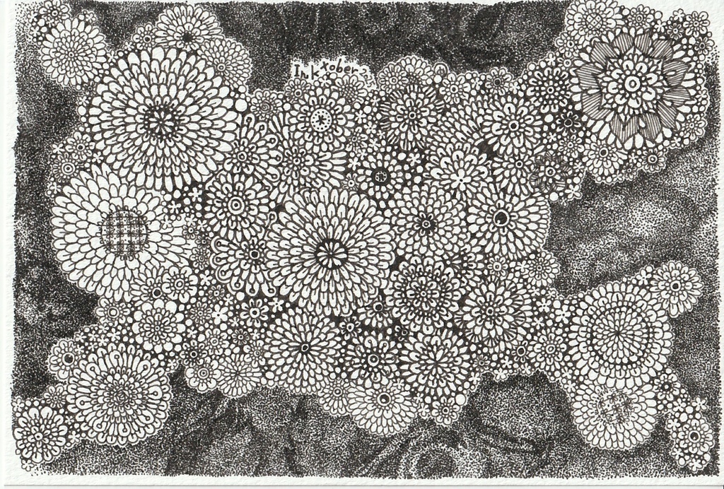 Inktober2025 原画 25【業火 地獄】