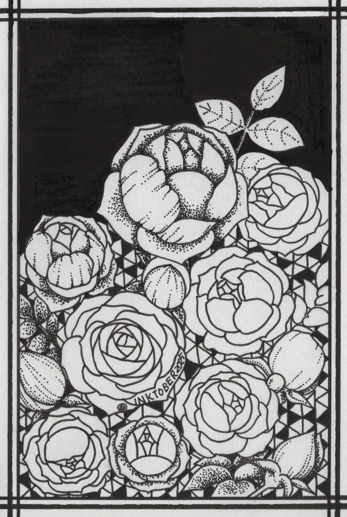 Inktober2025 原画 11 【チクッと刺す 刺し傷】