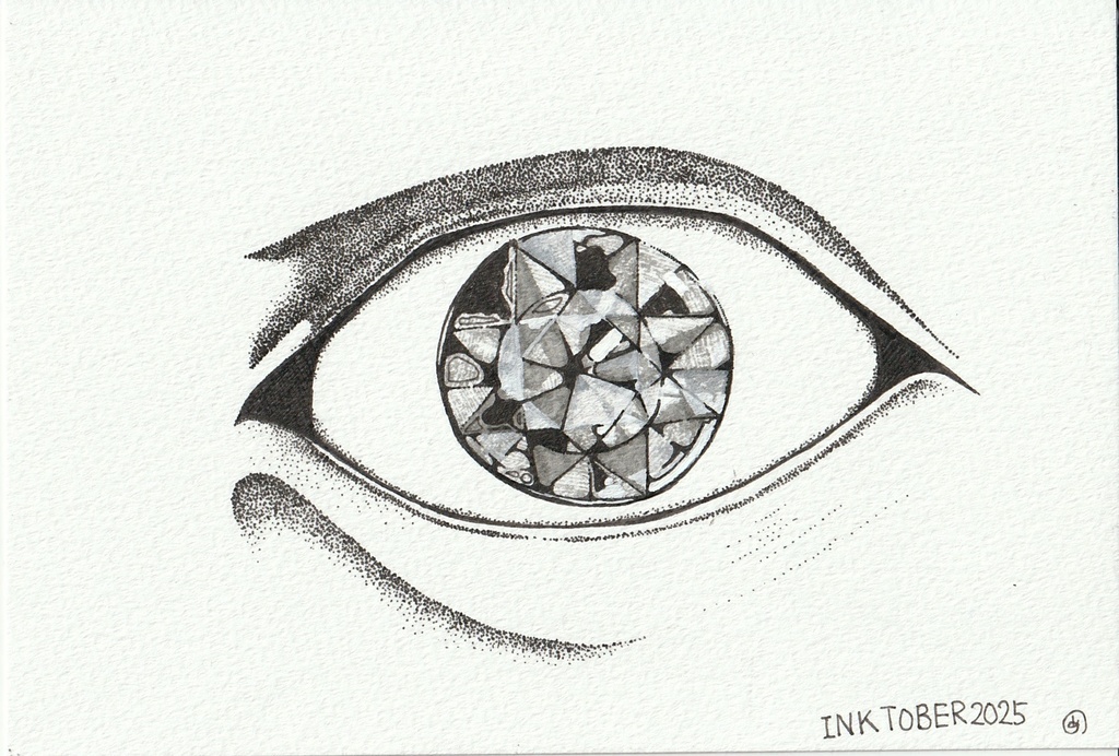 Inktober2025 原画 18 【取引 配る】