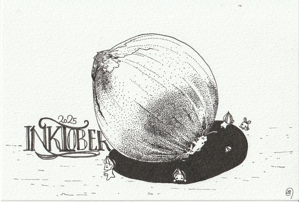 Inktober2025 原画 27 【玉ねぎ】