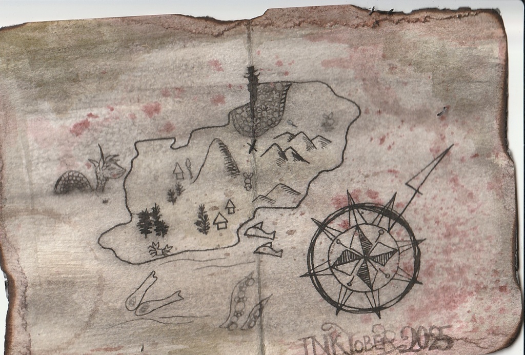 Inktober2025 原画 15 【ボロボロの】