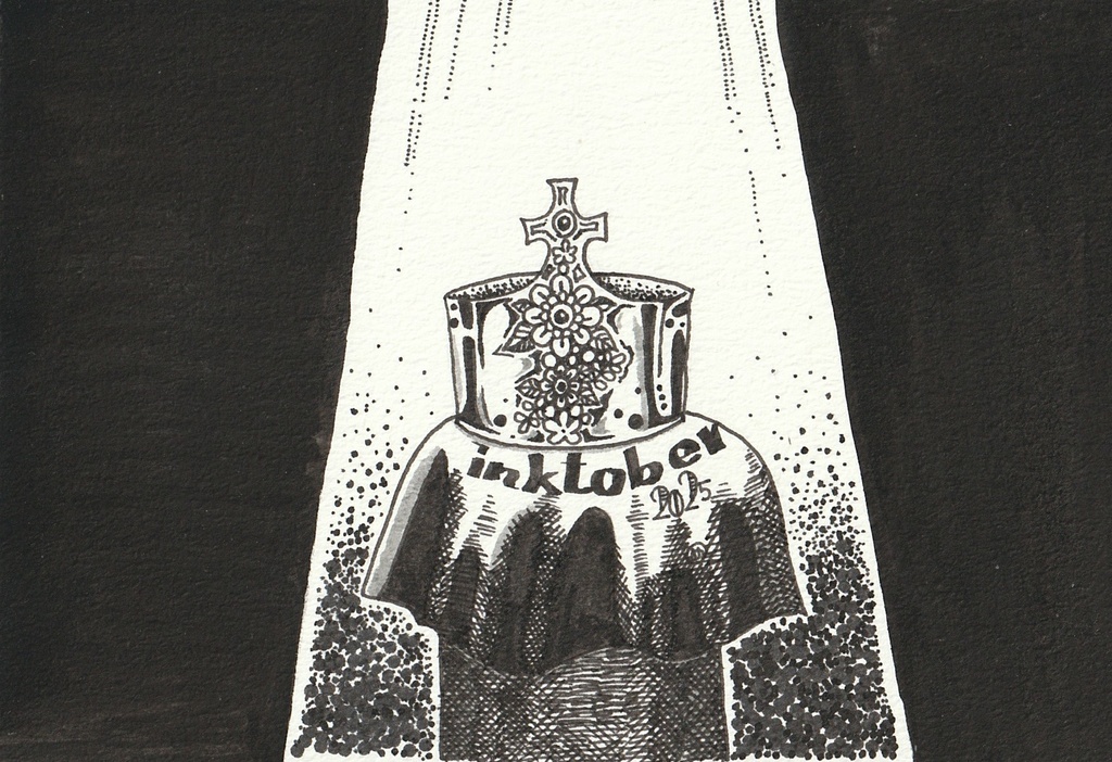 Inktober2025 原画 3 【王冠】