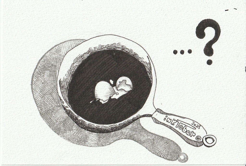 Inktober 2025 原画 16【大失敗 へま】