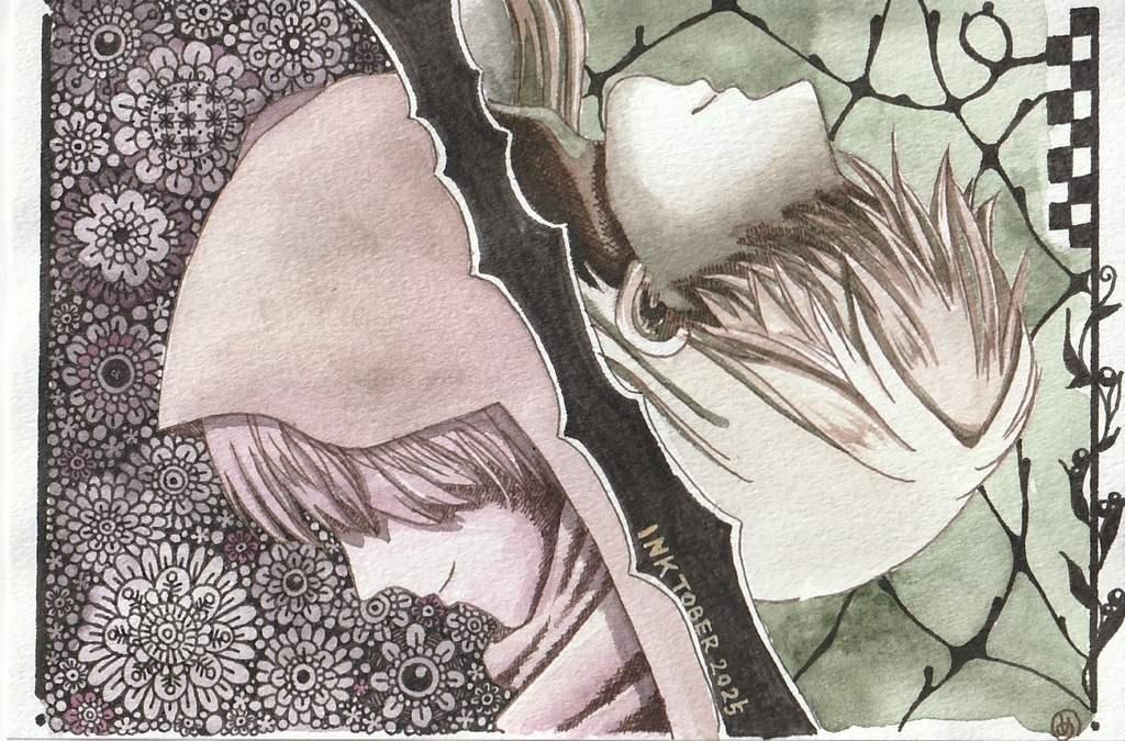 Inktober2025 原画 20【ライバル】