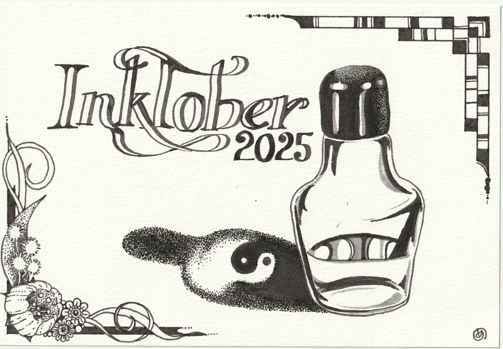 Inktober2025 原画 4 【濁った 暗い】