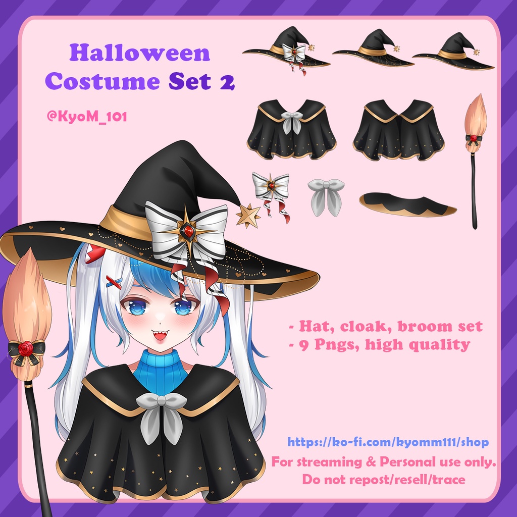 Special Halloween Costume Set 2: Vtuber Streaming Asset