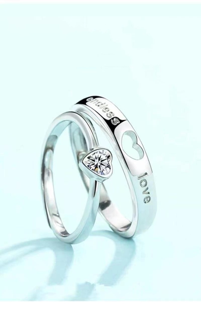 刻印可能 ペアリング カップル 2個セット オーダーメイド シルバー925 指輪 恋人 バレンタインデー 結婚 永遠を誓う 指輪 フリーサイズ調整可能