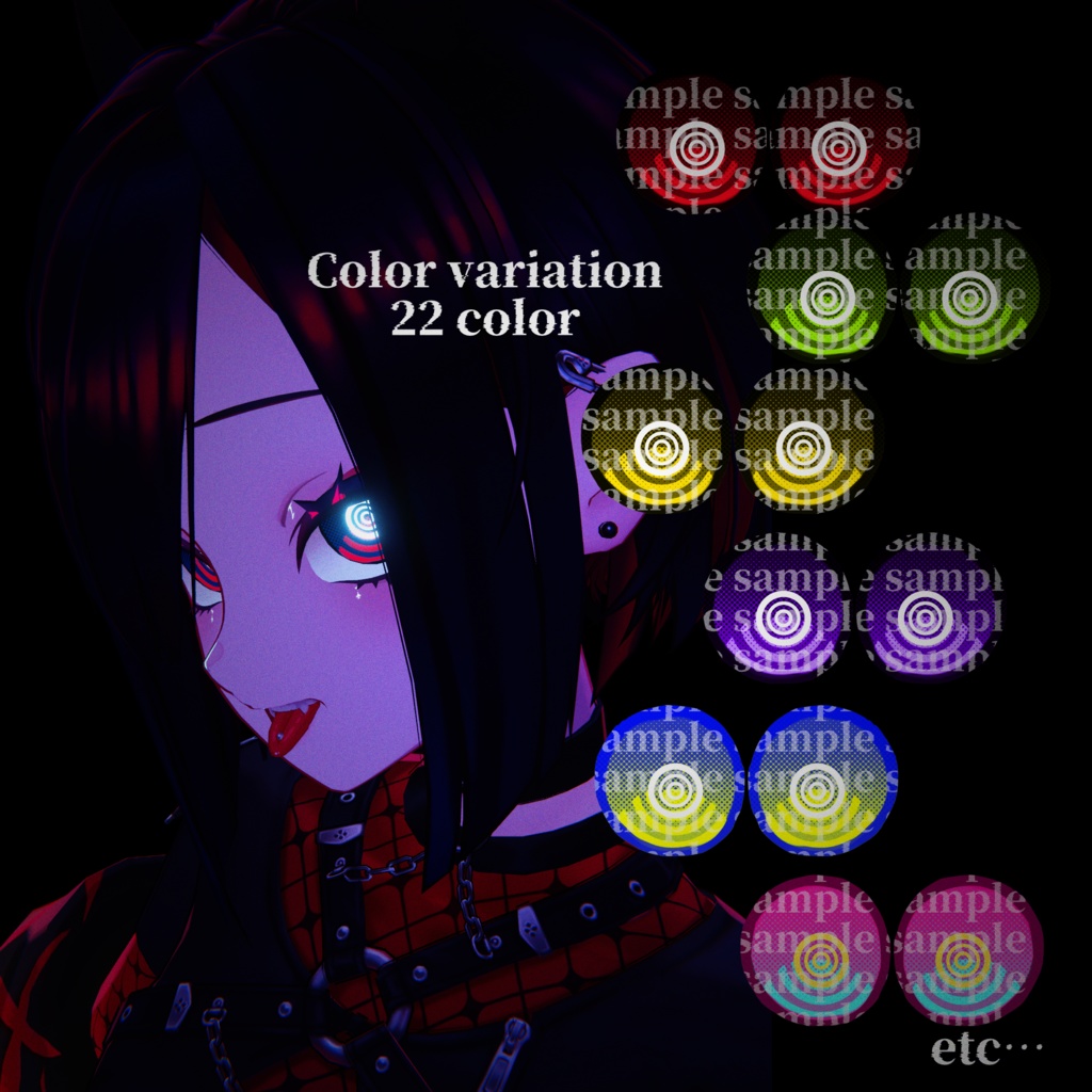 《XEBY専用》Circular eye & Make up texture《22color etc.》