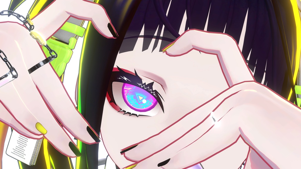 《XEBY専用》Electric eyelash & eye texture《Ver.2》