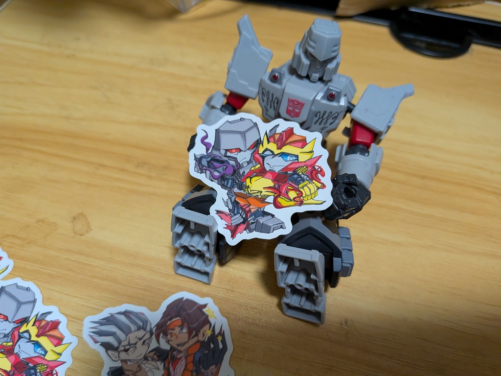 IDW/LL メガトロン×ロディマス ステッカー