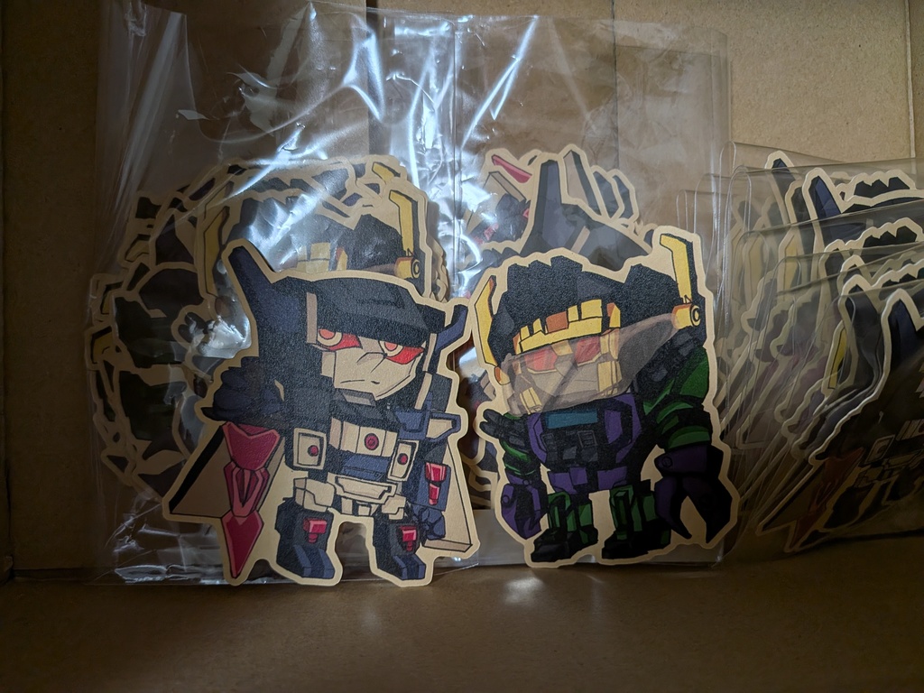 『ヘッドマスターズ学会ノベルティ』フォートレスマキシマス、メガザラック ダイカットシール