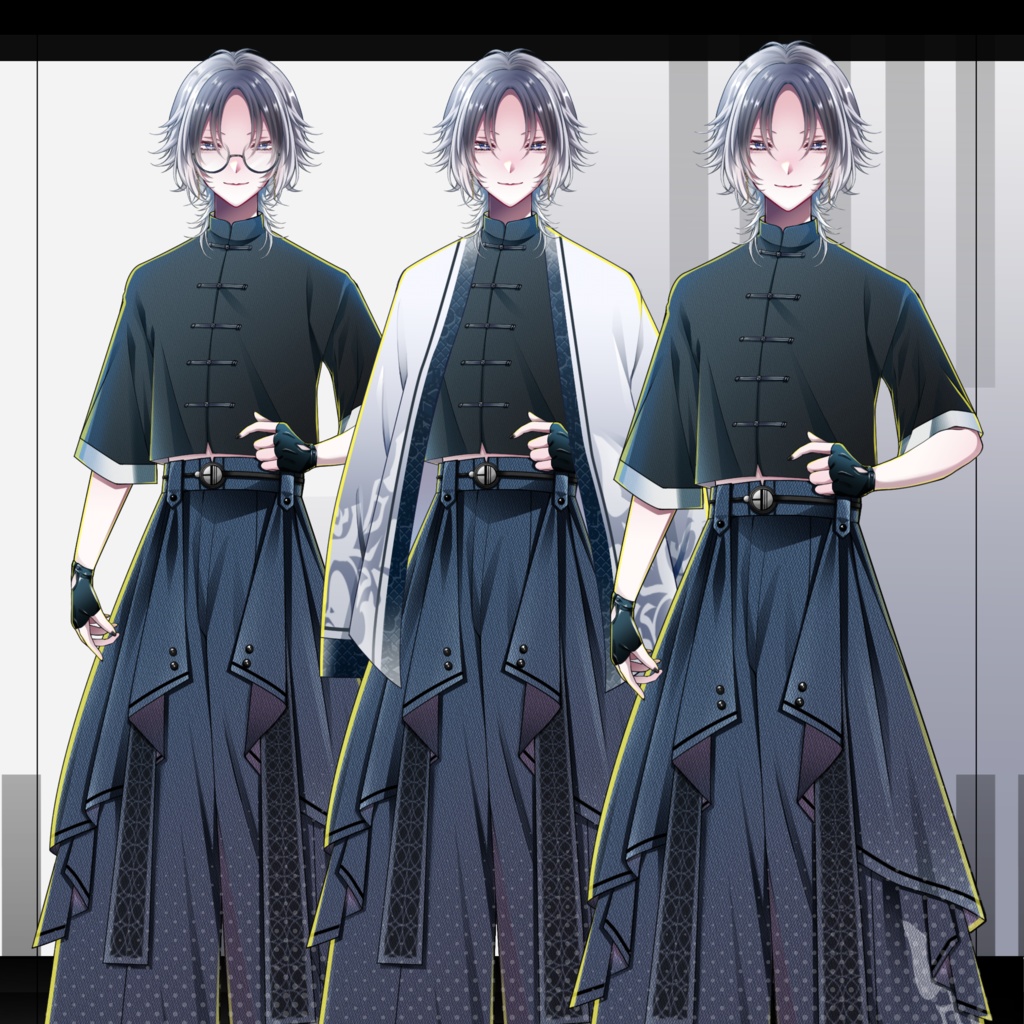 耽美で中性的なチャイナカジュアルキャラ