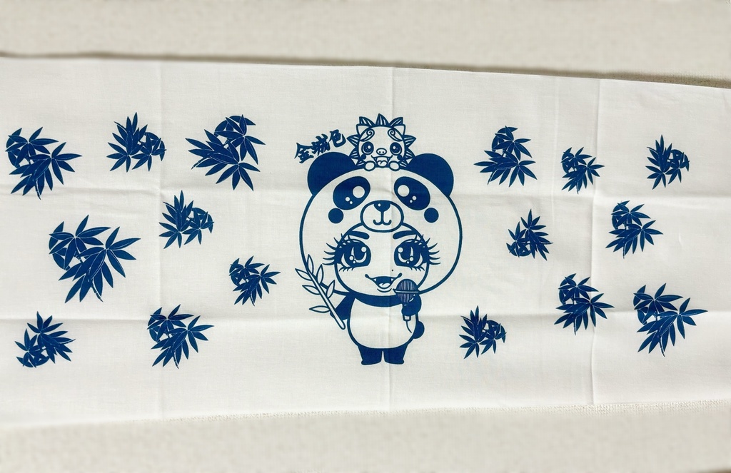 色ぱんだ手ぬぐい