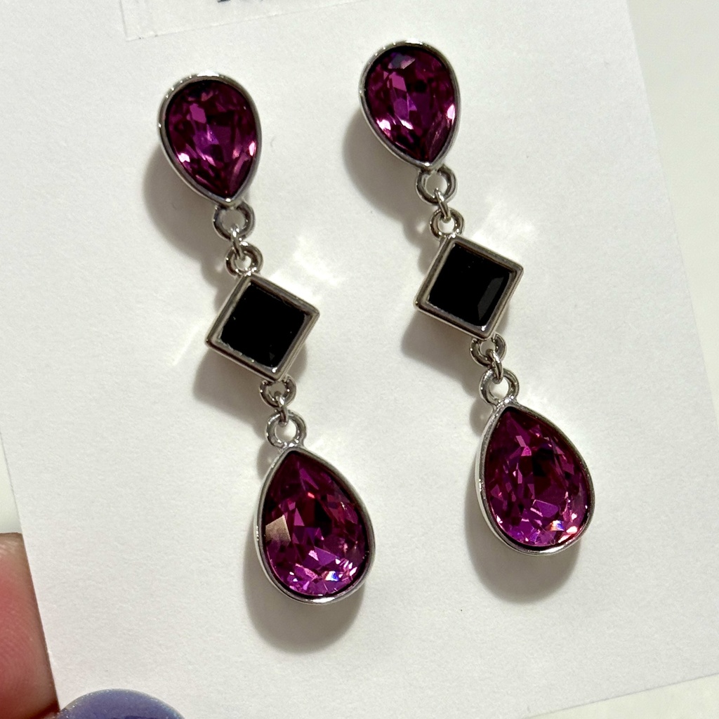 krsbイメージピアス（ダークローズ）