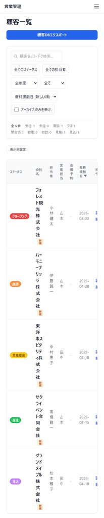 【改修OK】営業管理アプリ v1.0|顧客管理×活動ログ×日報をWeb化(Next.js / Vercel ソース一式・AI改造プロンプト10種付き)