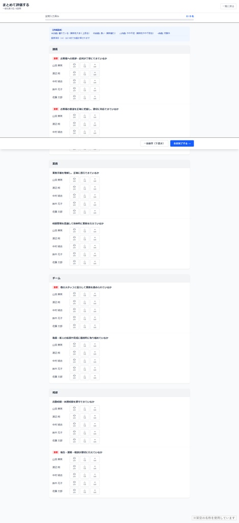 【改修OK】部下評価アプリ v1.0|日次/月次/年次サイクル×加重スコア×CSVをWeb化(Next.js / Vercel ソース一式・AI改造プロンプト10種付き)