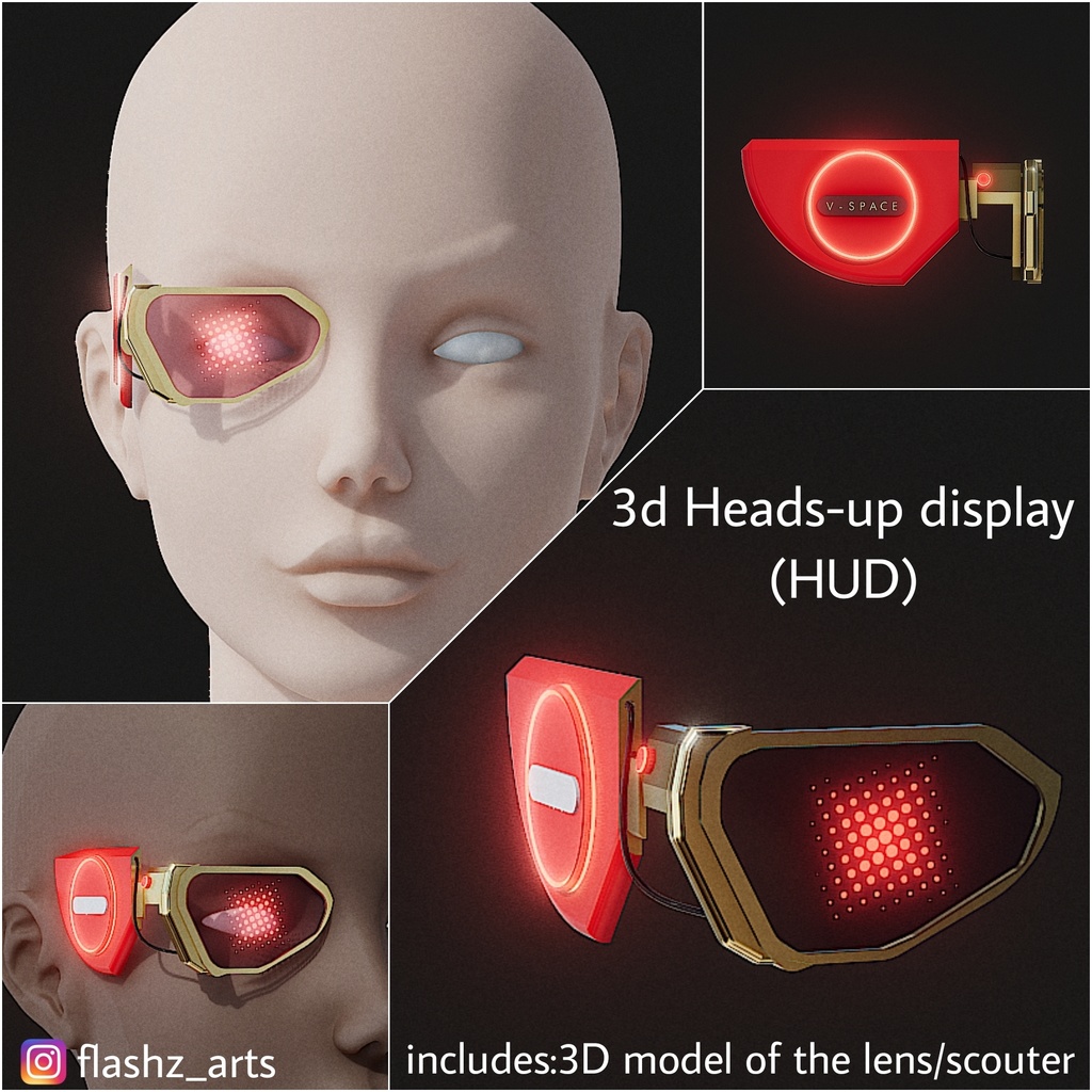 Futuristic Eye Gear HUD 