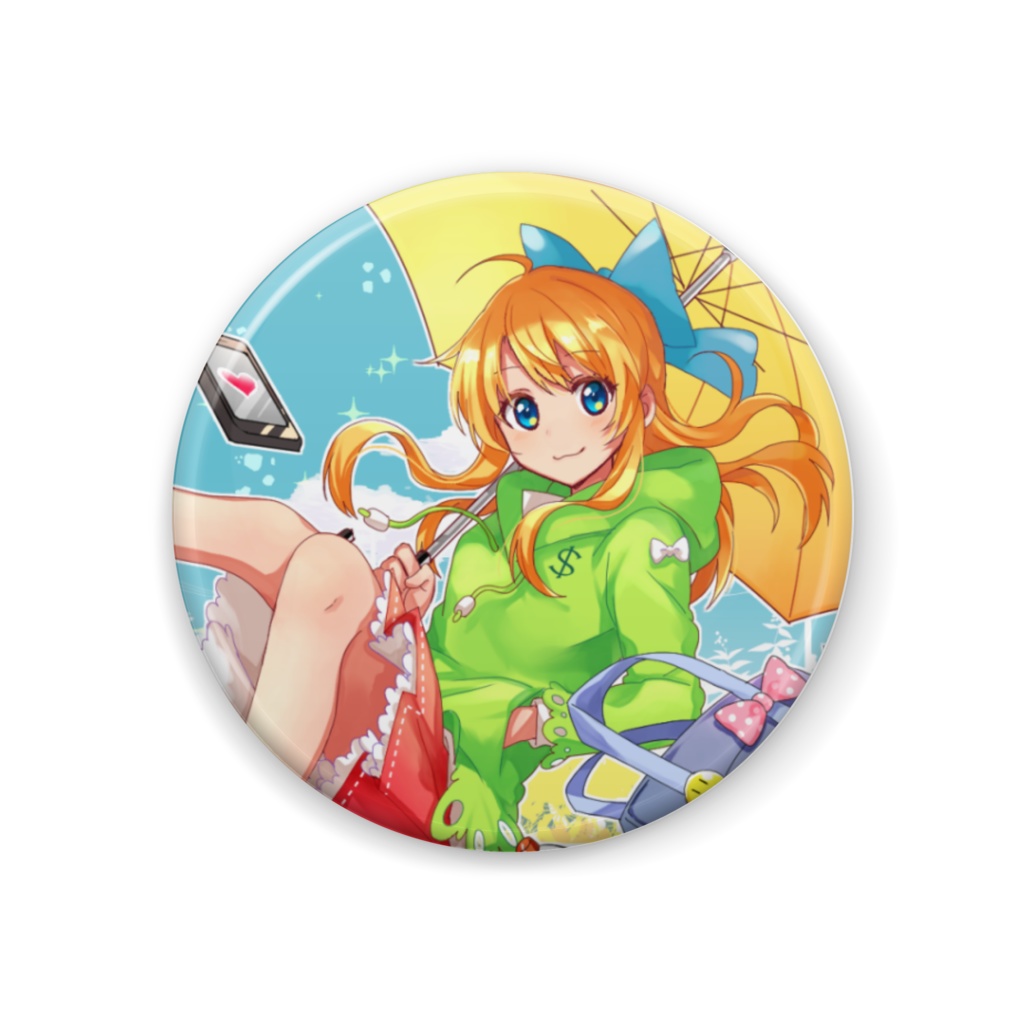 金城院カレン丸缶バッチ【メランコリック】