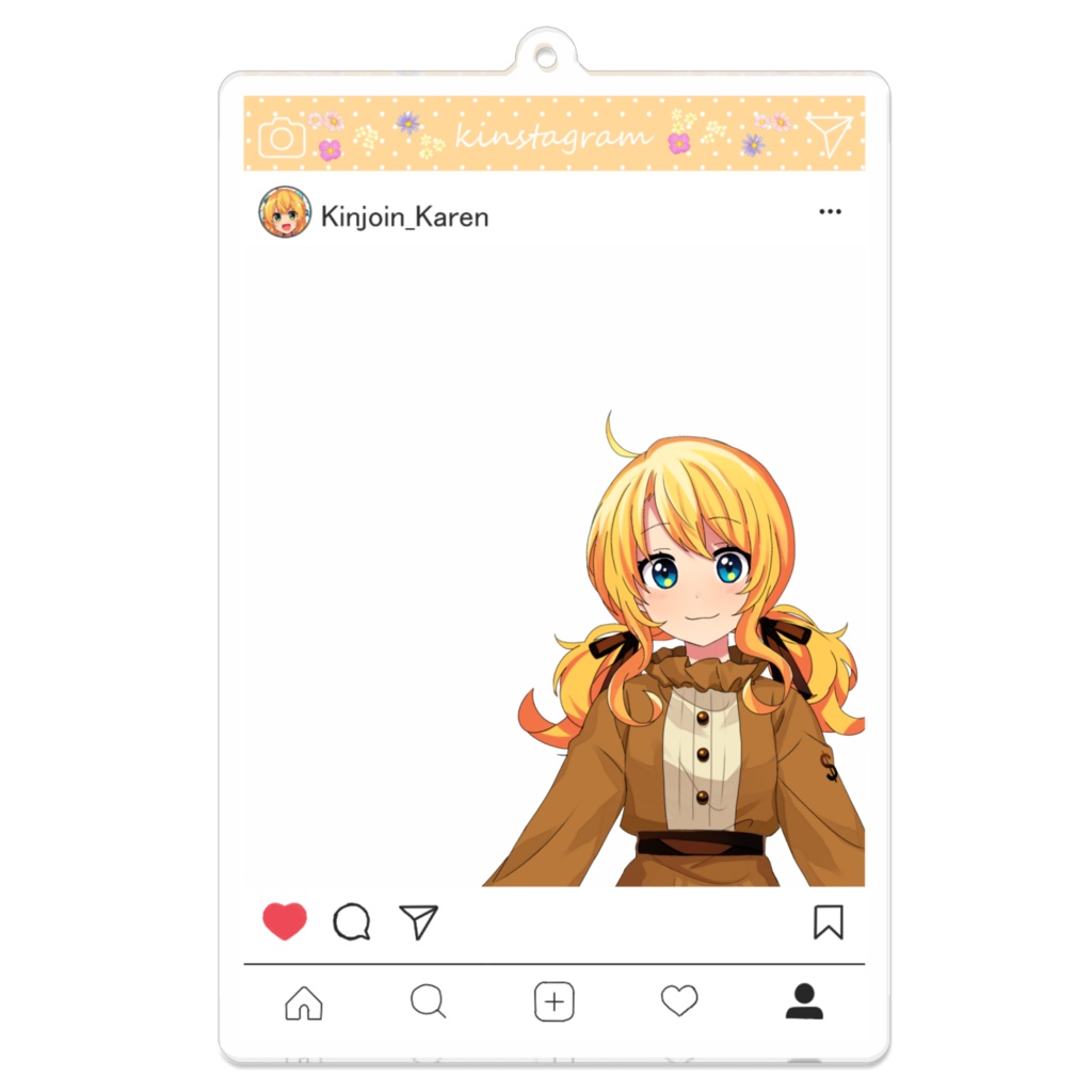 金城院カレン SNS風アクリルキーホルダー