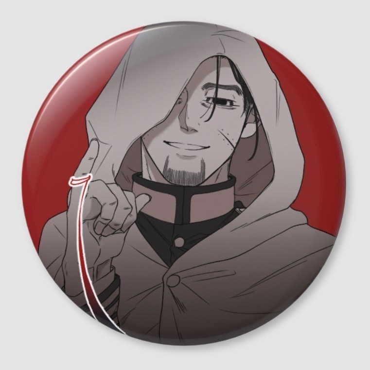 尾缶バッジ【指切り】