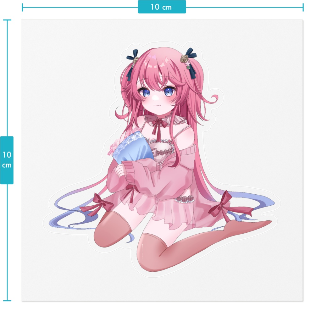 【もっぷちゃん】ステッカー 笑顔ver