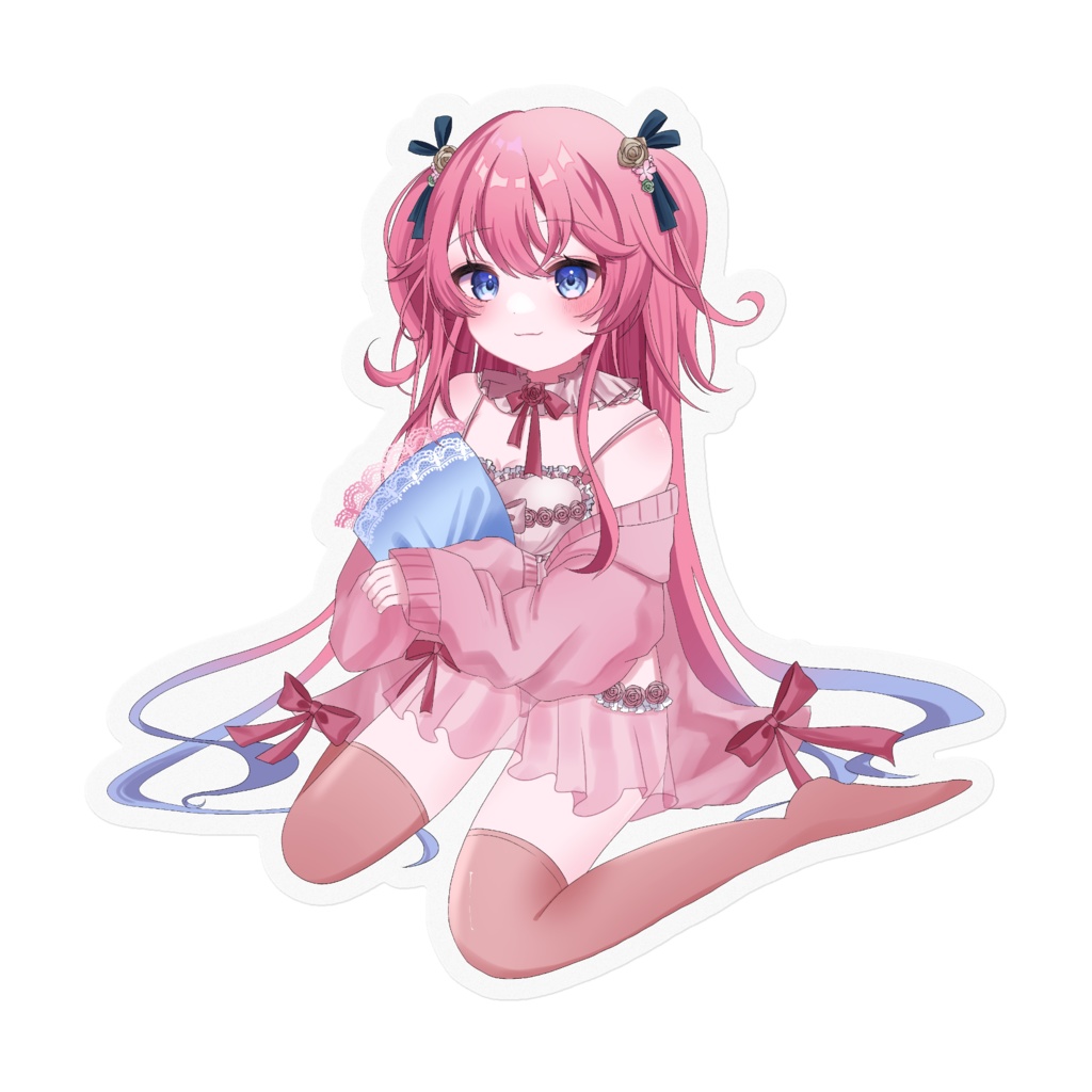【もっぷちゃん】ステッカー 笑顔ver