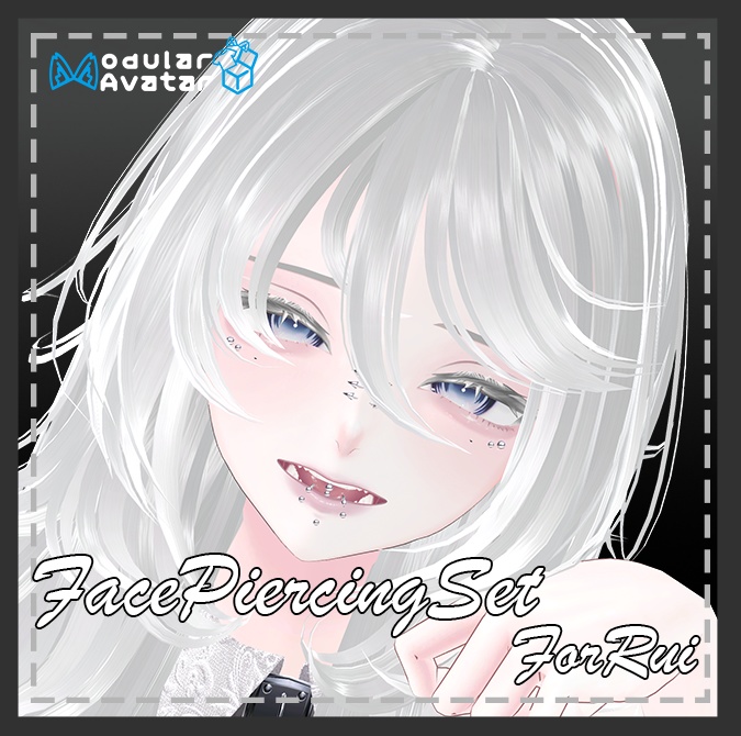 【累惟-Rui-専用】MA対応顔ピアスセット