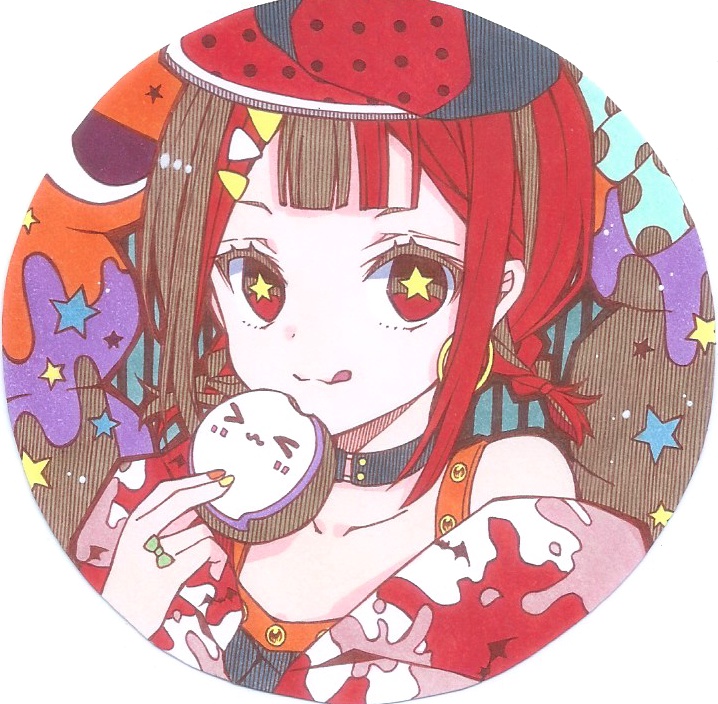 円形フォトフレーム入りミニ原画（直径90mm）