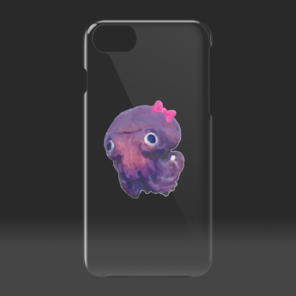 紫のタコ-クリアiPhoneケース - iPhone 6 / 7 / 8 / SE2