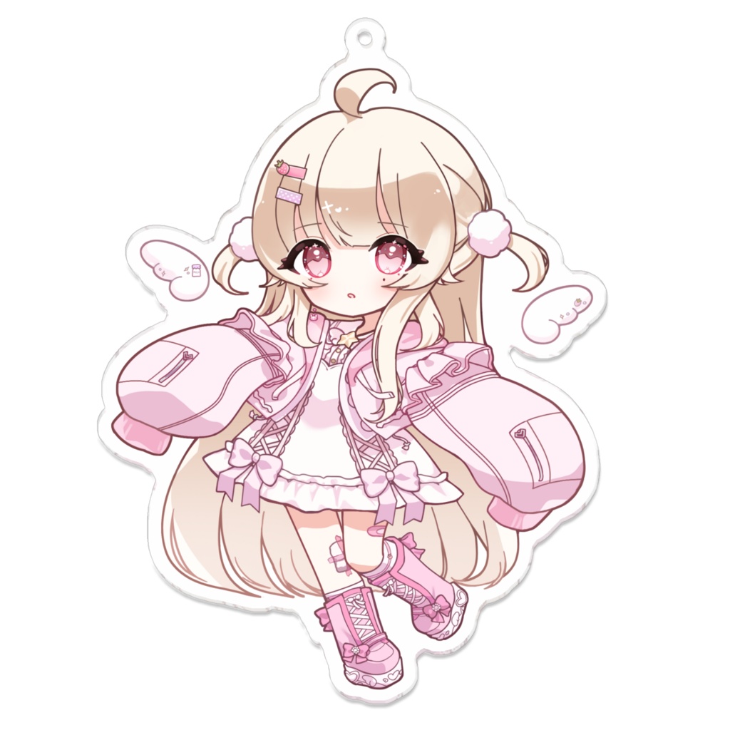 いちごみうく　アクリルキーホルダー(サイズが選べます)