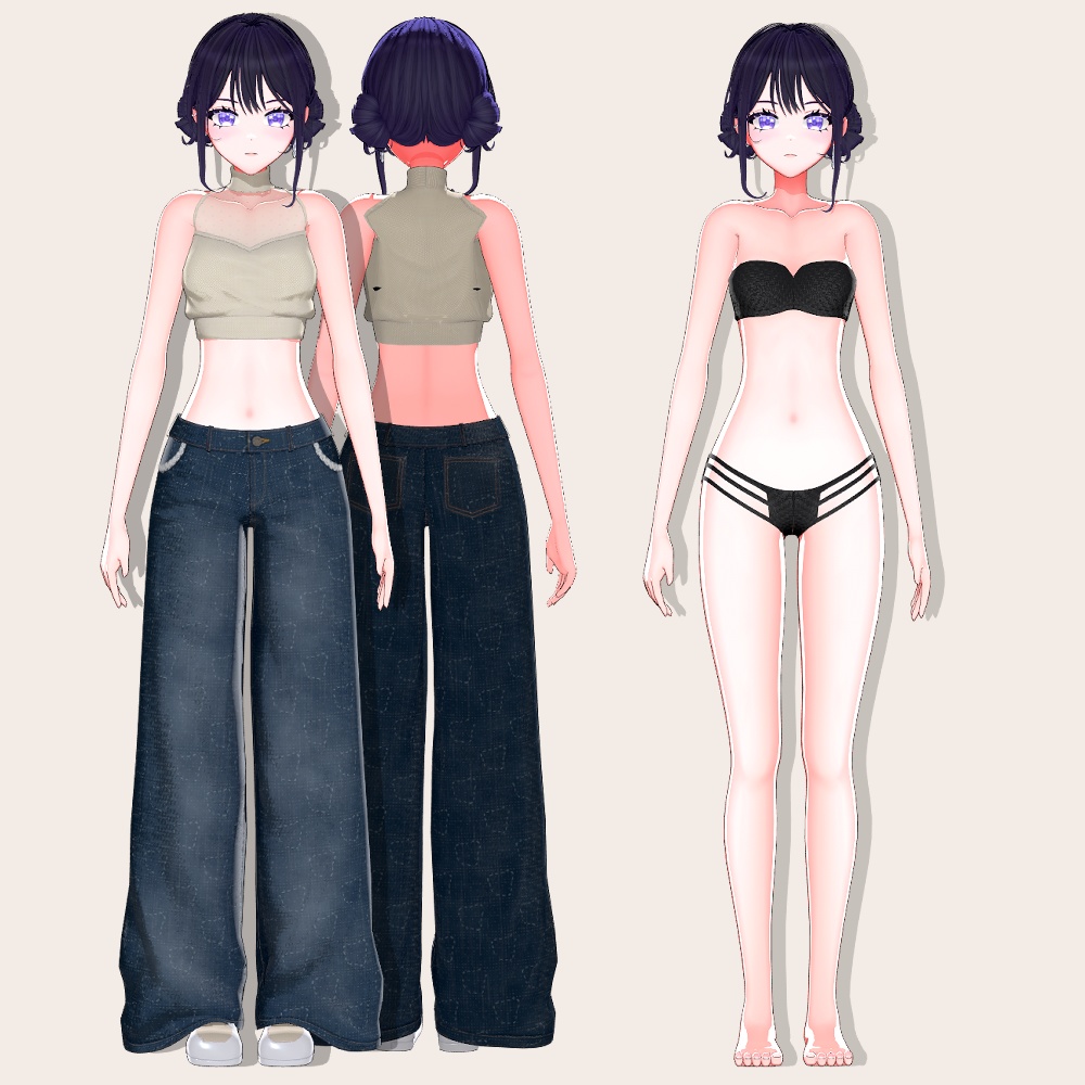 【VRChat対応】Roa|シンプル可愛いオリジナル3Dアバター V1.0.0