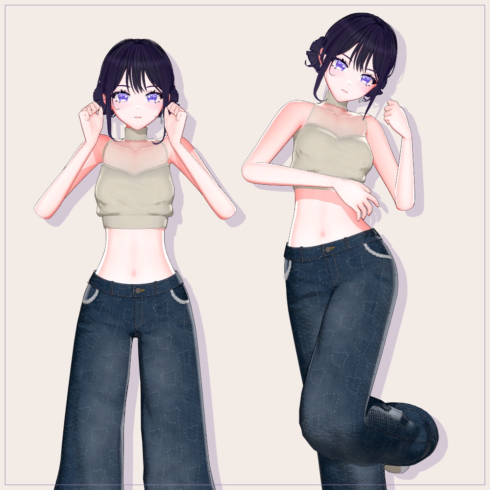 【VRChat対応】Roa|シンプル可愛いオリジナル3Dアバター V1.0.0